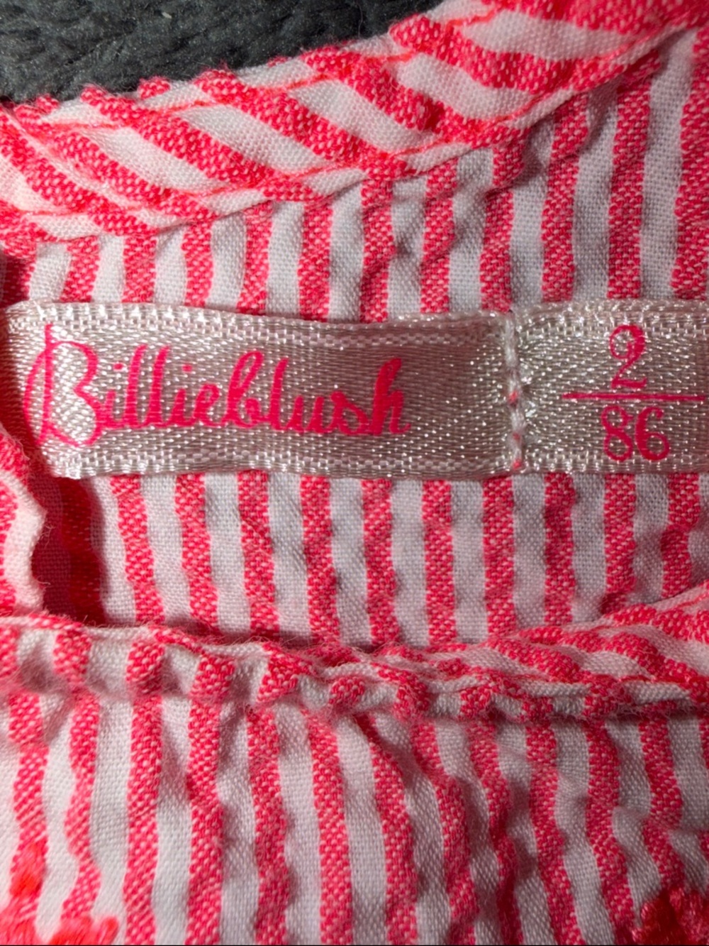 Billieblush Pink Striped Bow-Front Dress - Picture 2 of 4